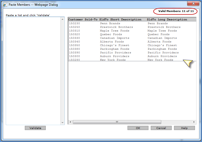 Help -- Potential Sources of Data for use with Pasting Members