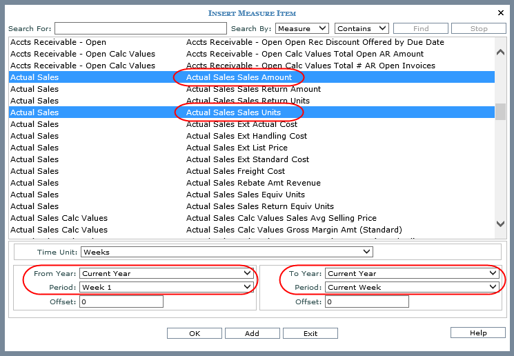 Help -- Default Values for Measure Item Captions