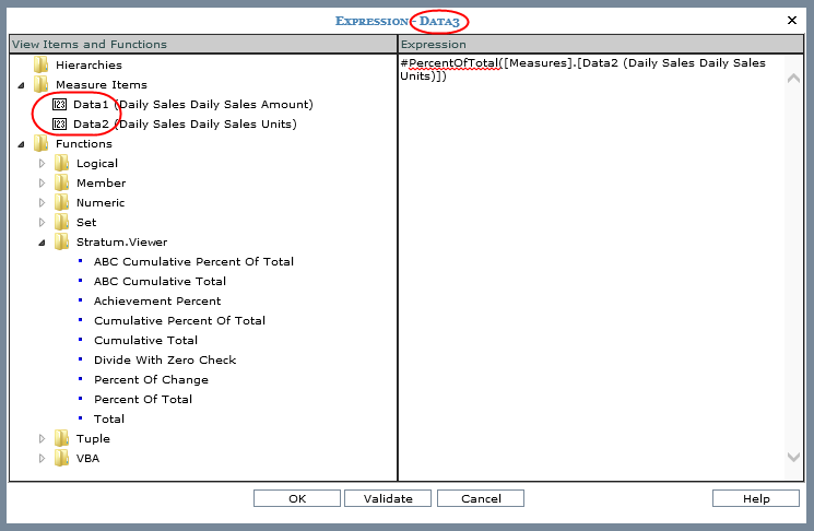 Help -- Default Values for Measure Item Captions