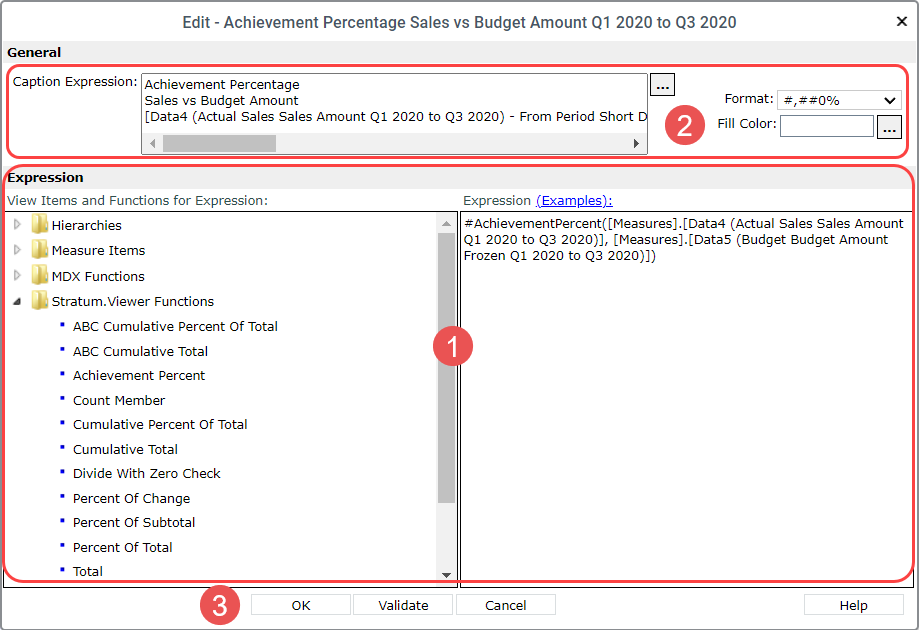 Help -- Edit Window For Calculated Measure Items